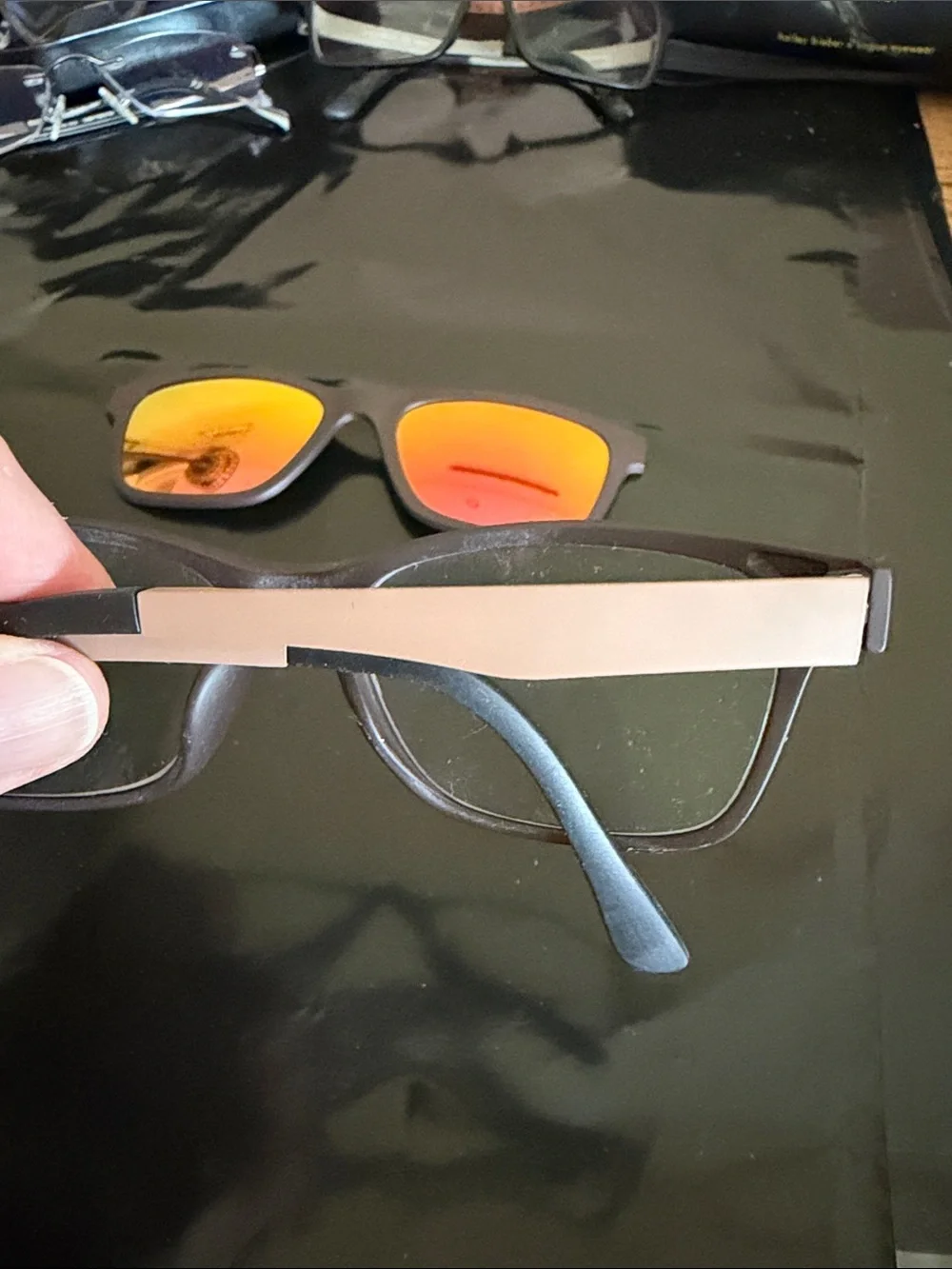Women's Matte Brown Sunglasses with Magnet Sunnies